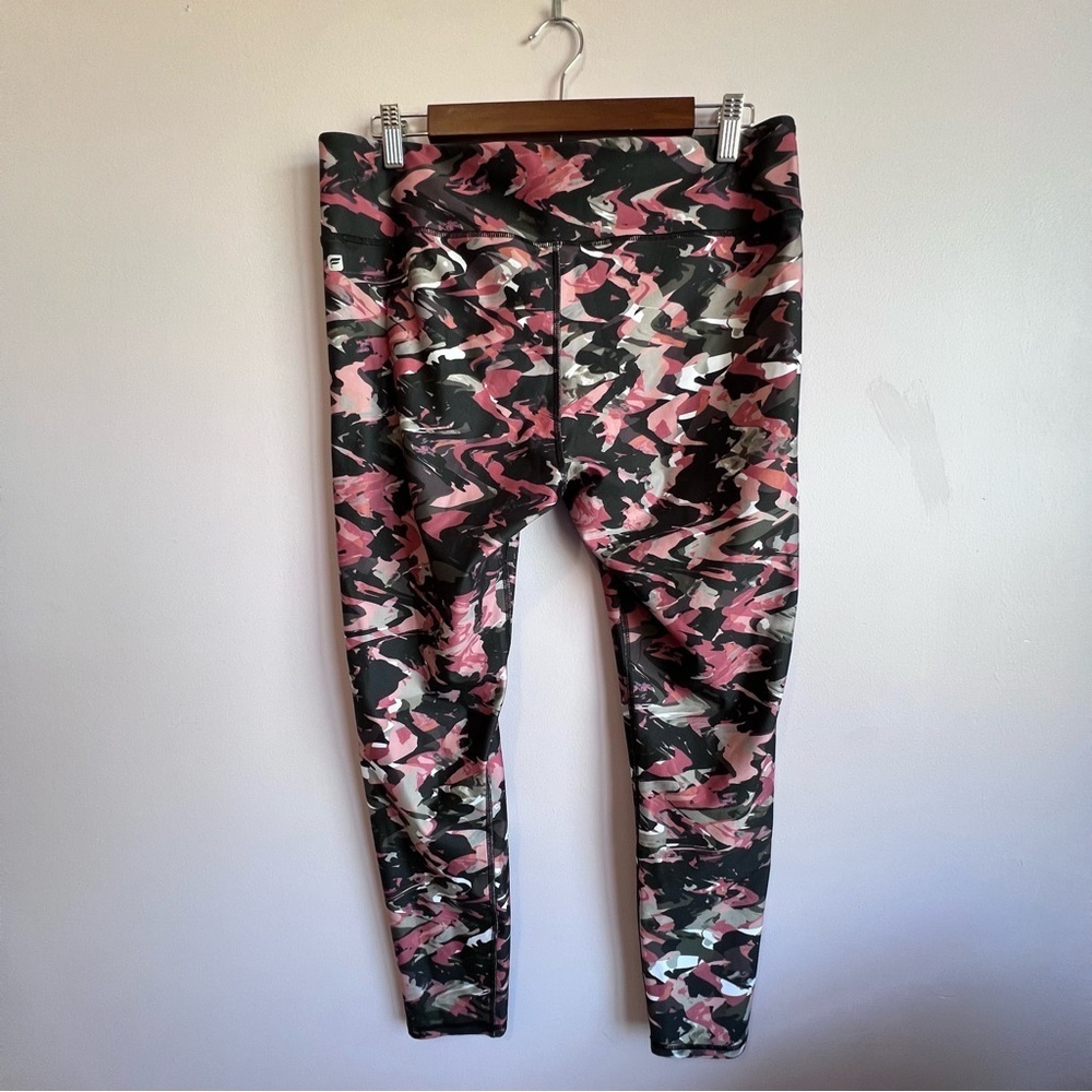 FABLETICS Size XL Pink Camo Pattern Terracotta Salar Leggings EUC - Picture 10 of 10